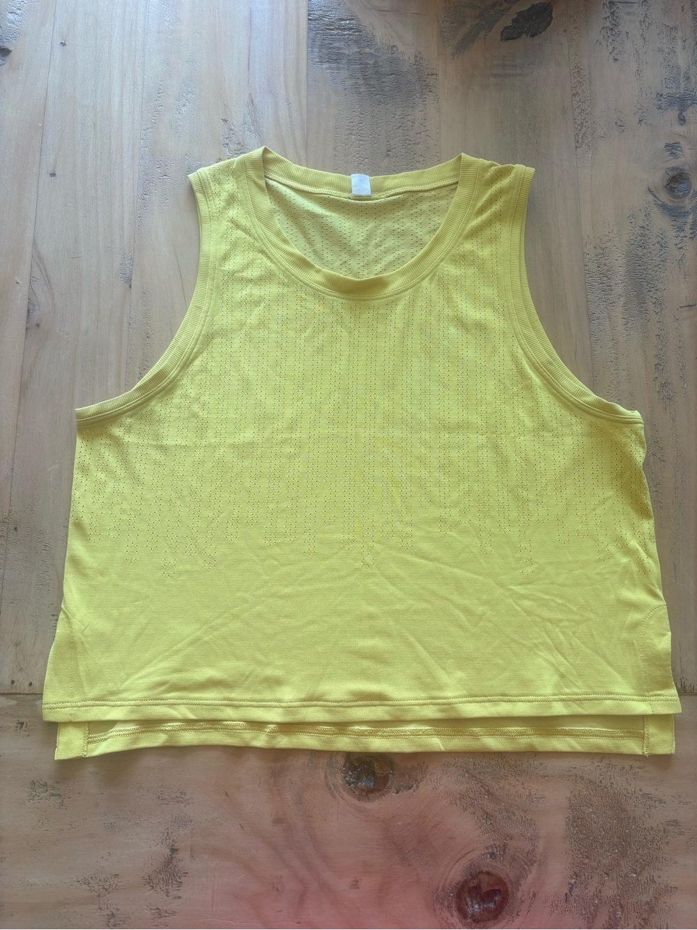 lululemon athletica Yellow Sleeveless Athletic Tank